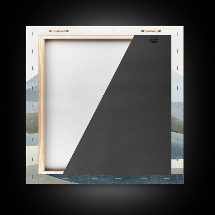 Simple Mountain Layers Canvas Print, Waiting Room Art, Modern Decor, Waiting Room Decor, Oil Painting, Calm, Home Decor, WRA-1x1-86