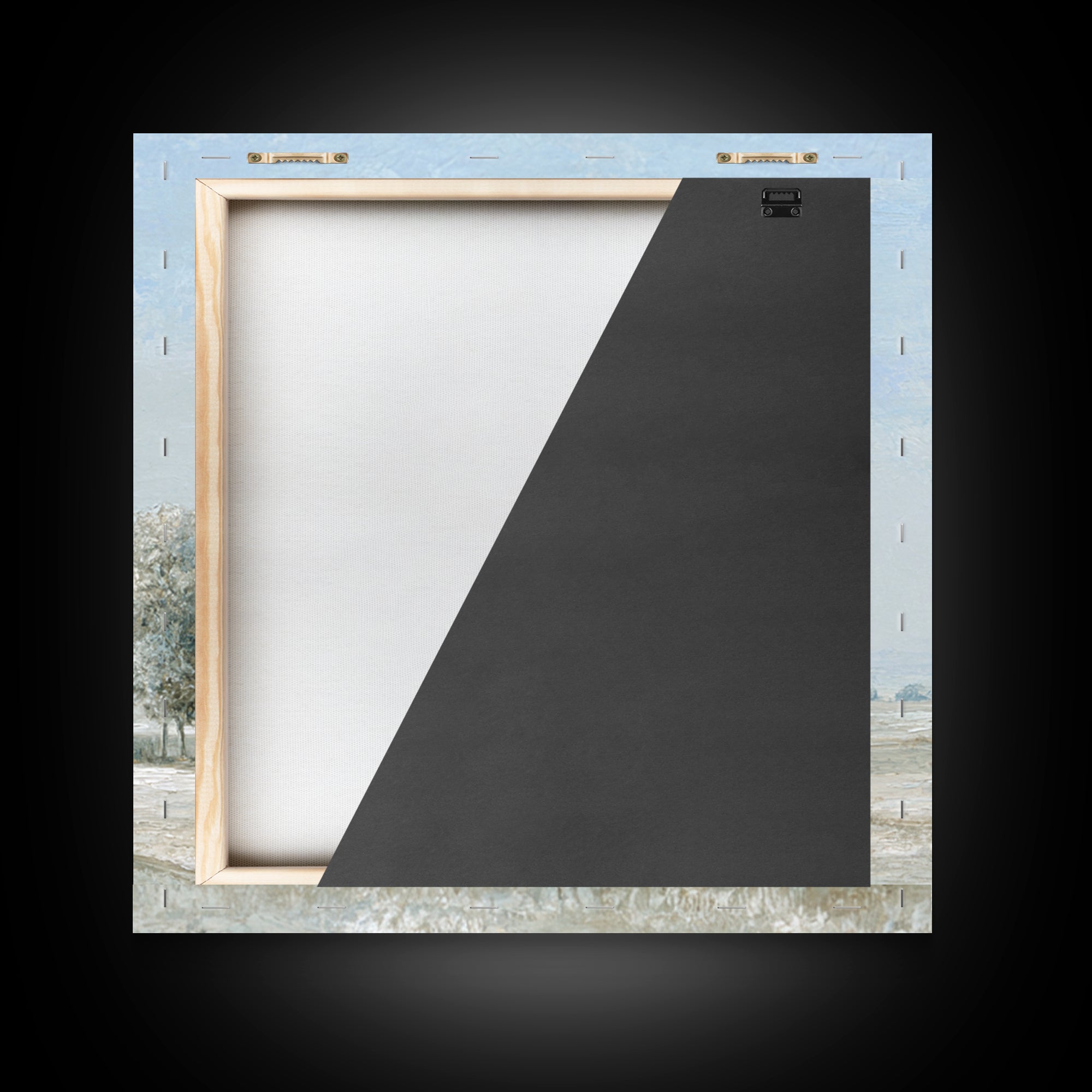 Open Field with Distant Tree Canvas Print, Waiting Room Art, Neutral Decor, Waiting Room Decor, Fine Art, Calm, Wall Art, WRA-1x1-95