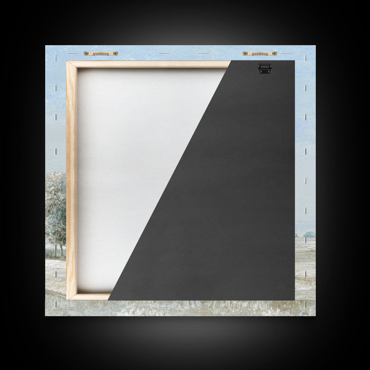 Open Field with Distant Tree Canvas Print, Waiting Room Art, Neutral Decor, Waiting Room Decor, Fine Art, Calm, Wall Art, WRA-1x1-95