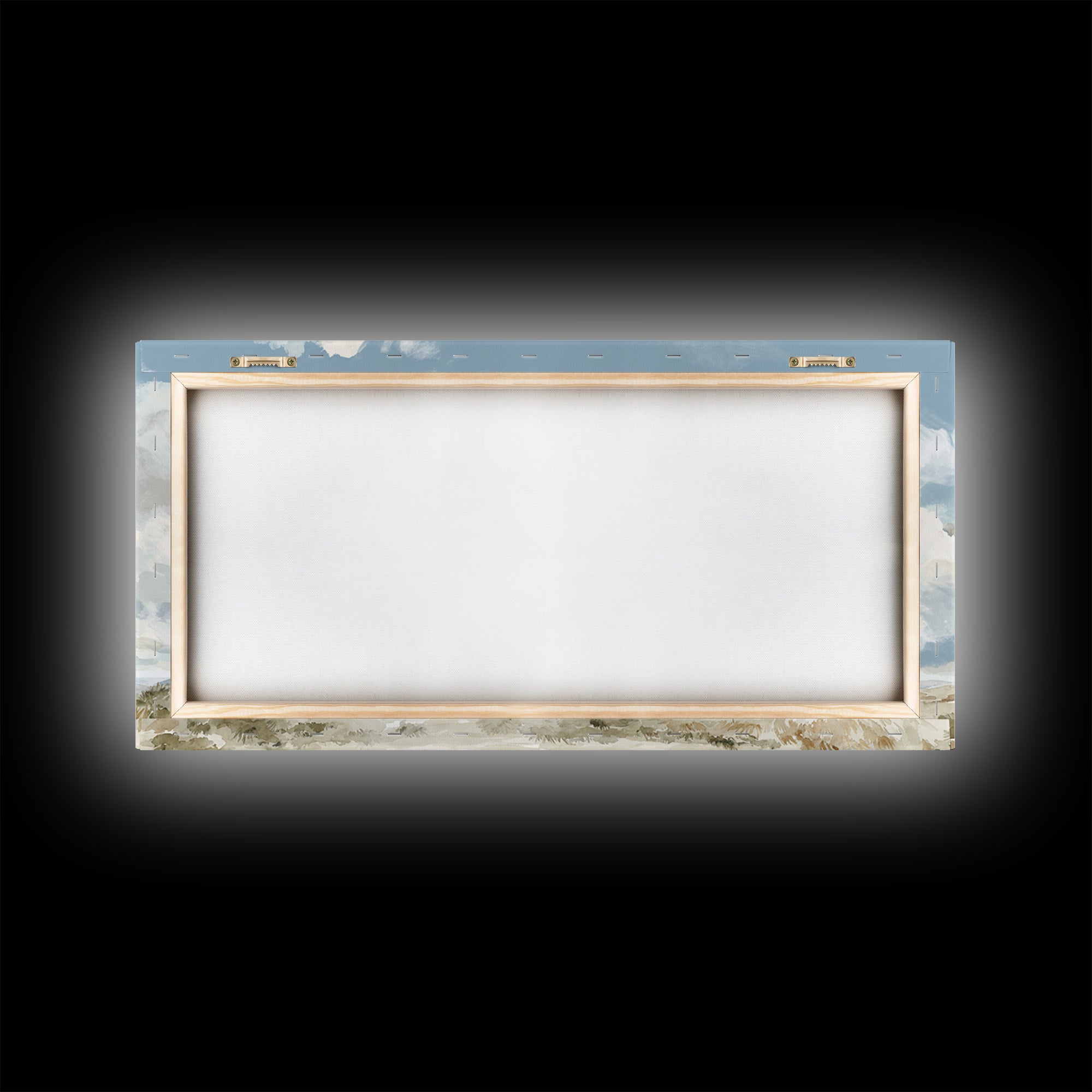 Large Cloudscape with Hopeful Light Framed Canvas Print, Waiting Room Art, Art Print, Waiting Room Decor, Fine Art, Calm, WRA-2x1-12