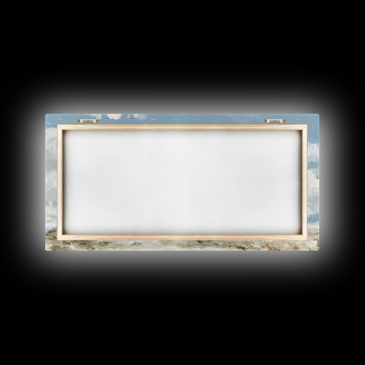 Large Cloudscape with Hopeful Light Framed Canvas Print, Waiting Room Art, Art Print, Waiting Room Decor, Fine Art, Calm, WRA-2x1-12