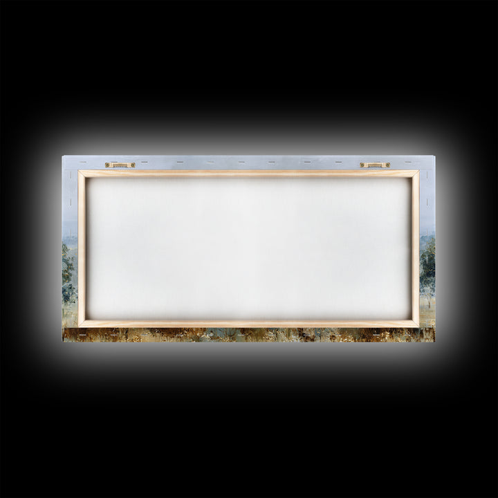 Open Field with Distant Tree Framed Canvas Print, Waiting Room Art, Abstract Art, Waiting Room Decor, Fine Art, Calm, WRA-2x1-91