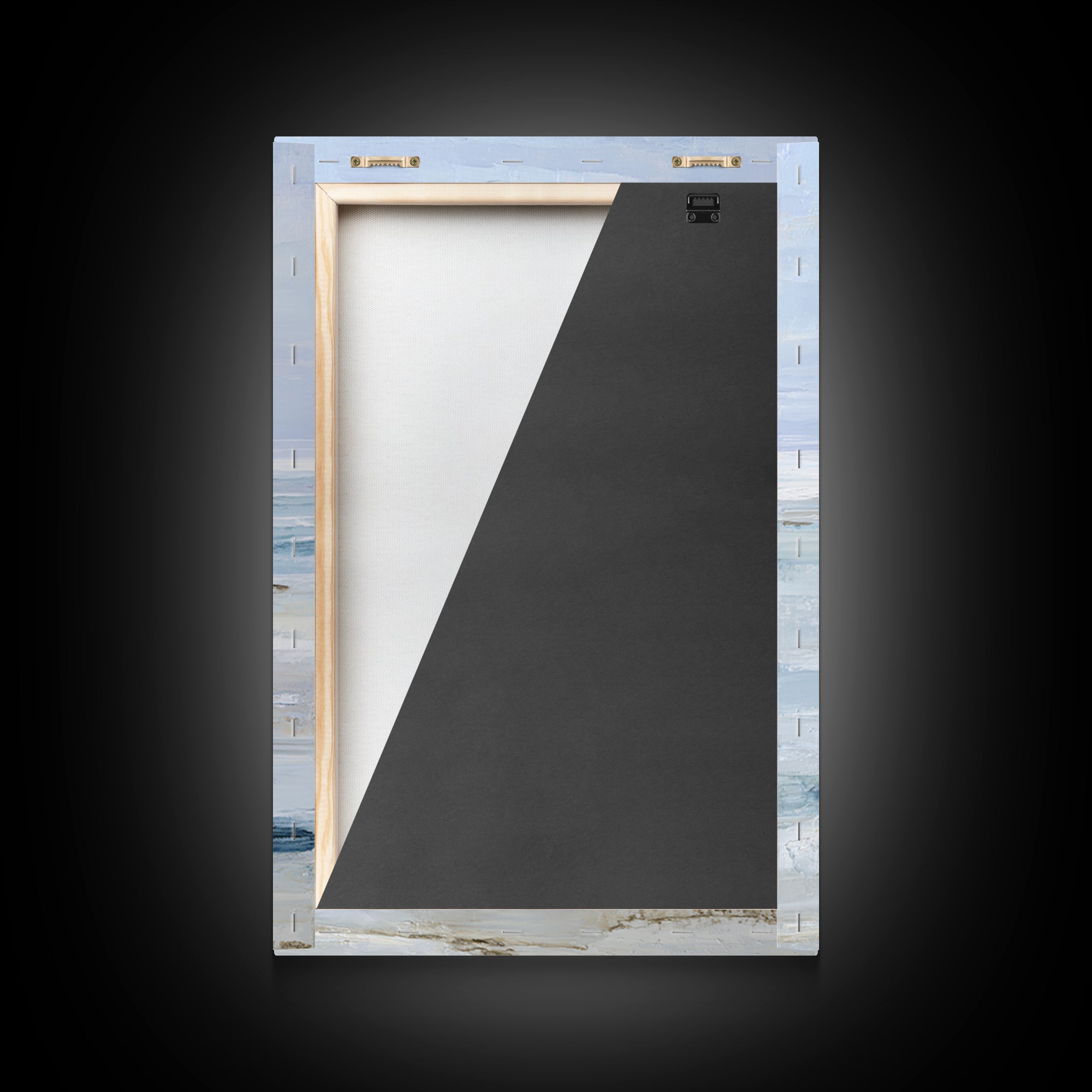 Coastal Horizon with Pale Sand and Water Framed Canvas Print, Waiting Room Art, Printable Wall Art, Waiting Room Decor, Calm, WRA-2x3-41