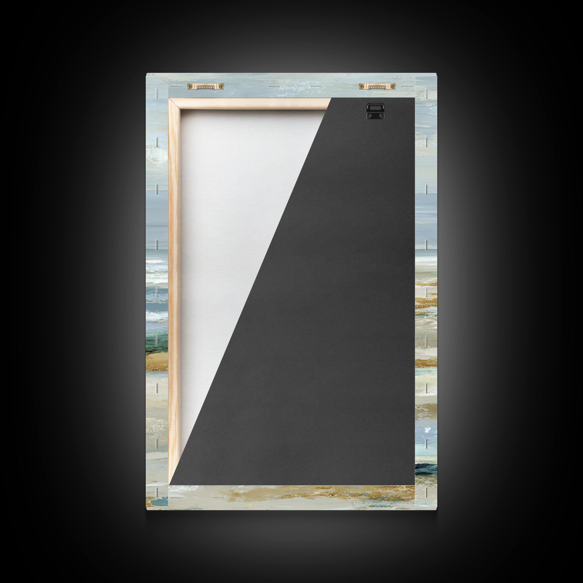 Coastal Horizon with Pale Sand and Water Framed Canvas Print, Waiting Room Art, Minimalist Wall Art, Waiting Room Decor, Calm, WRA-2x3-89