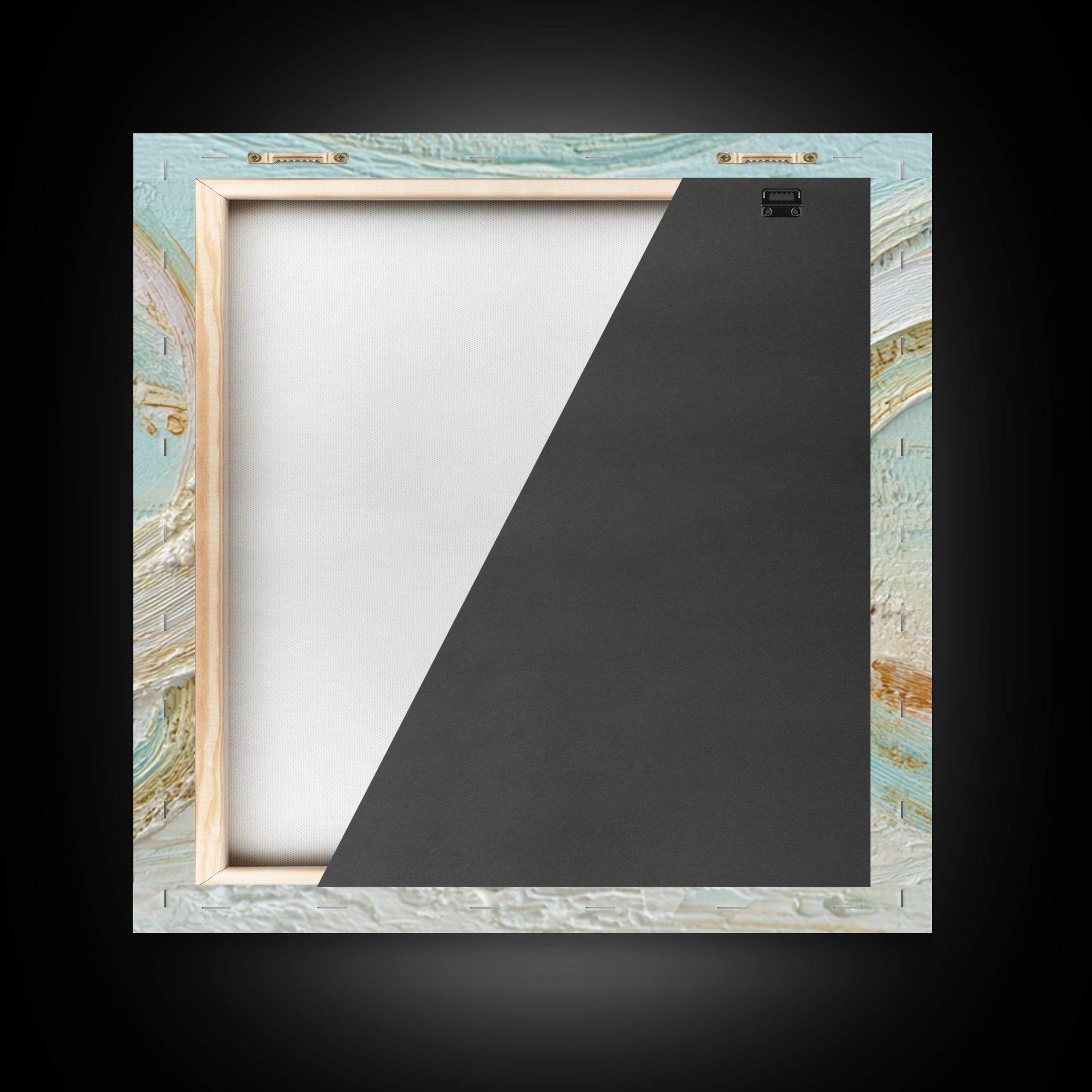 Incense Smoke Forming Abstract Curves Framed Canvas Print, Yoga Studio Art, Feminine Wall Art, Yoga Studio Decor, Balance, YSA-1x1-21