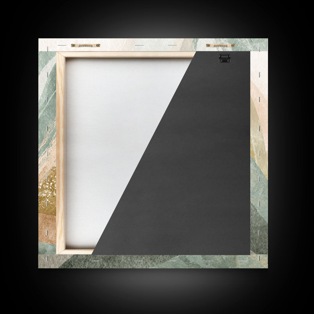 Abstract Breath Waves Framed Canvas Print, Yoga Studio Art, Modern Decor, Yoga Studio Decor, Fine Art, Balance, Art Print, YSA-1x1-79