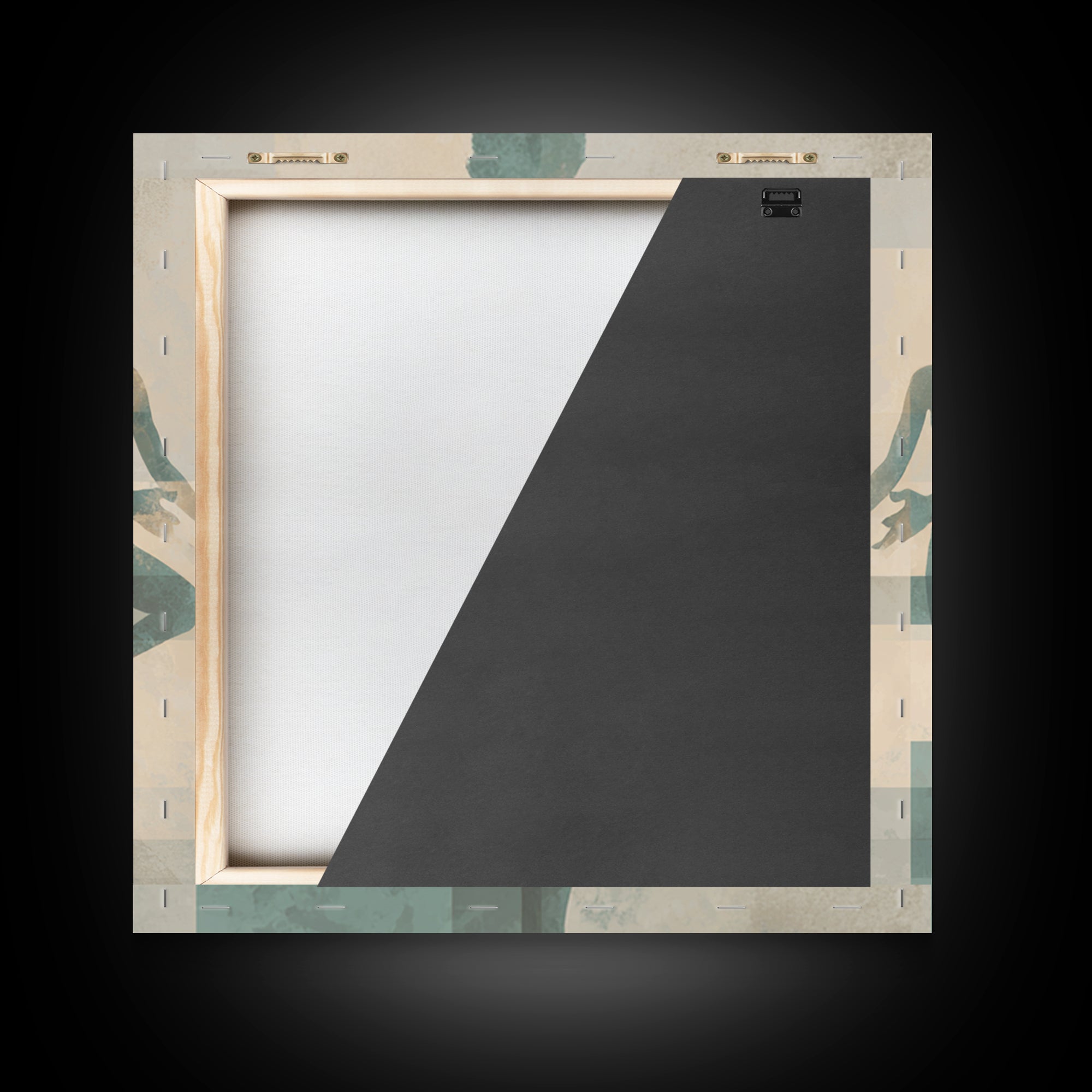 Sun Salutation Silhouette Sequence Without Text Canvas Print, Yoga Studio Art, Wall Art Print, Yoga Studio Decor, Balance, YSA-1x1-8