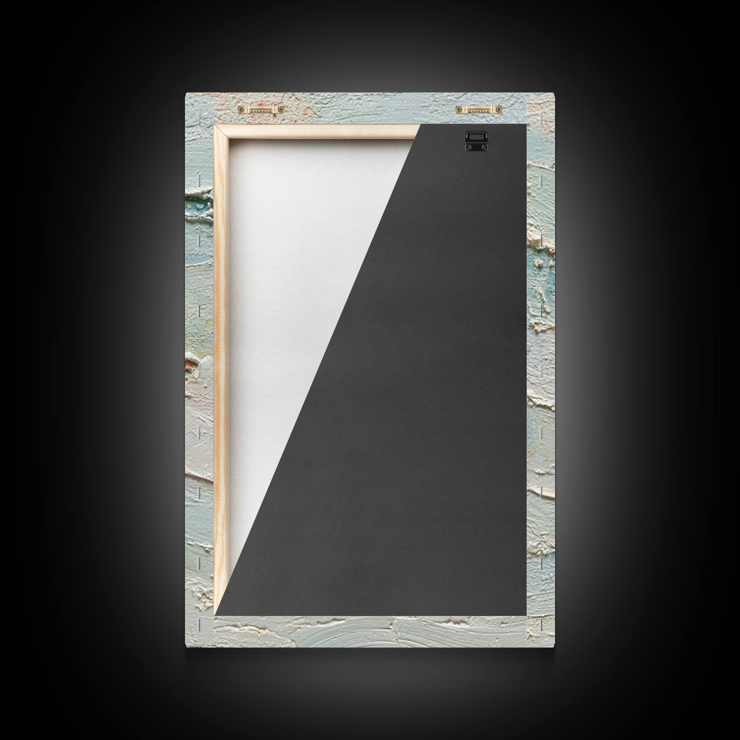 Abstract Breath Waves Framed Canvas Print, Yoga Studio Art, Yoga, Yoga Studio Decor, Abstract Art, Balance, Nature Prints, YSA-2x3-63