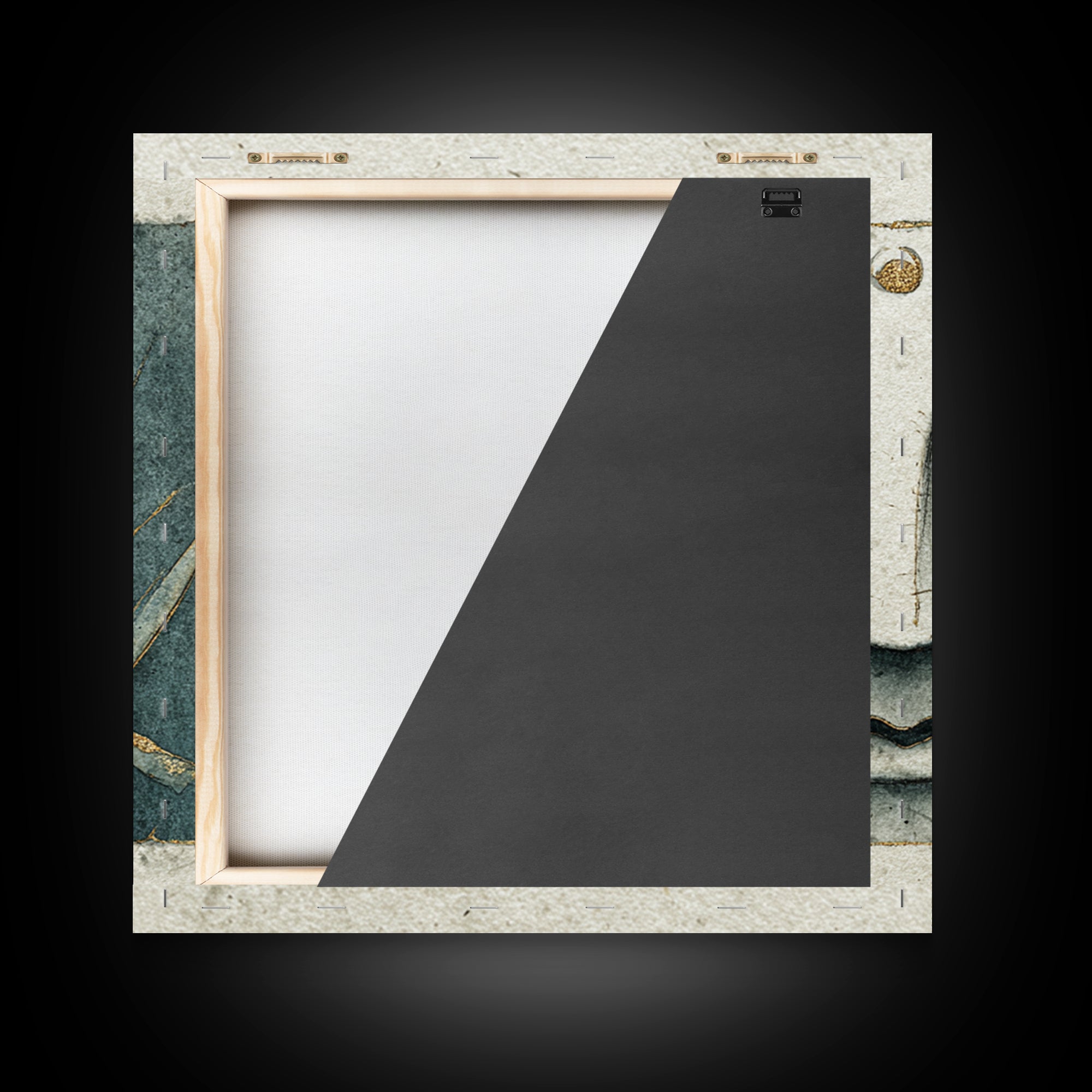 Calm Face with Closed Eyes and Simple Canvas Print, Zen Art, Japanese Decor, Living Room Decor, Fine Art, Zen, Luxury Decor, ZEN-1x1-22