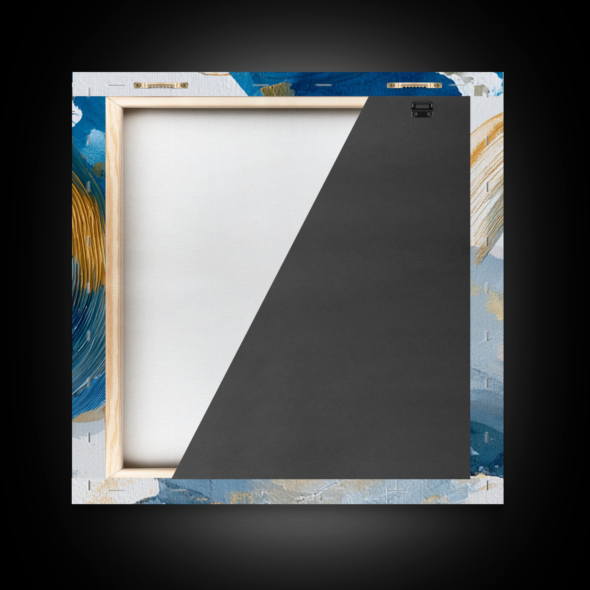 Single Black Ens Circle on Warm Paper Canvas Print, Zen Art, Art, Living Room Decor, Zen, Garden Art, Japanese Wall Art, ZEN-1x1-49