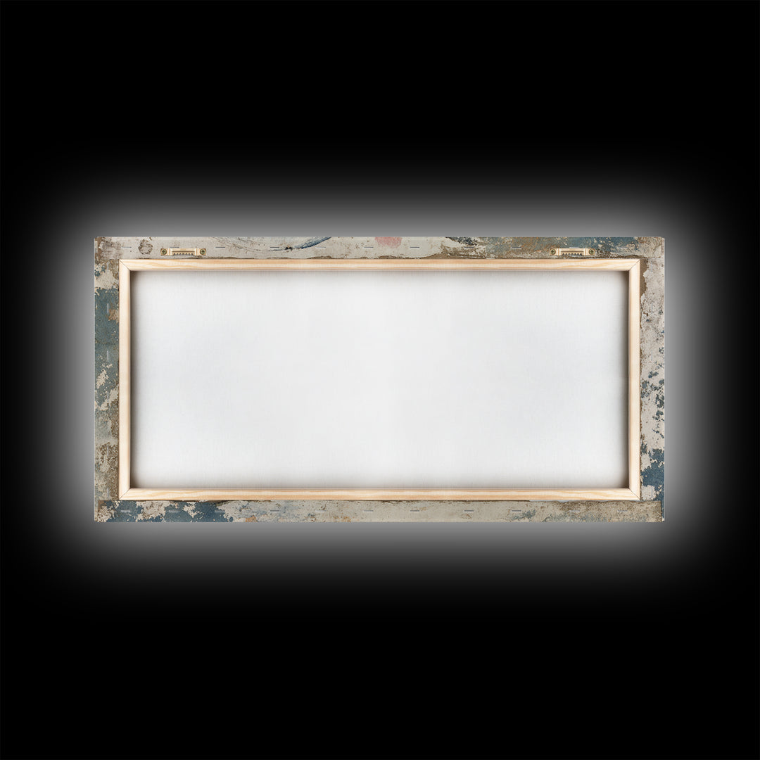 Calm Face with Closed Eyes and Simple Framed Canvas Print, Zen Art, Wall Art, Living Room Decor, Oil Painting, Zen, ZEN-2x1-18