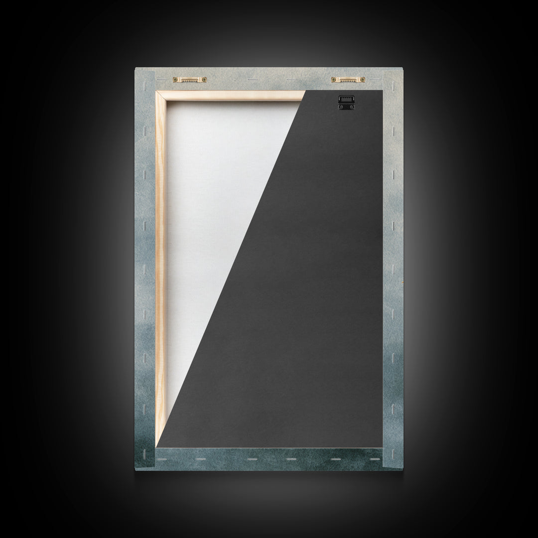 Crane Flying Across Pale Sun Framed Canvas Print, Zen Art, Metal Wall Art, Living Room Decor, Abstract Art, Zen, ZEN-2x3-56