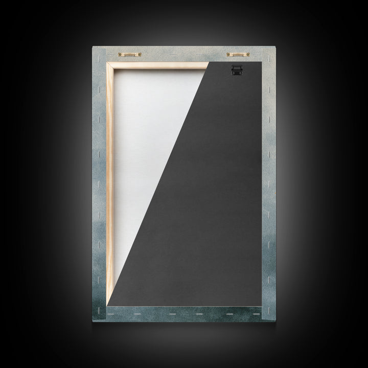 Crane Flying Across Pale Sun Framed Canvas Print, Zen Art, Metal Wall Art, Living Room Decor, Abstract Art, Zen, ZEN-2x3-56