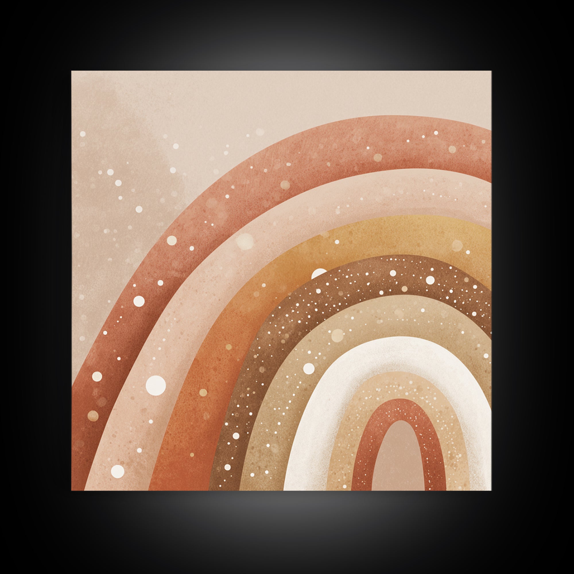 Earthy Boho Rainbow Arches Wall Art, Neutral Nursery Decor, Terracotta Abstract Print, Kids Room Decor, Modern Home Decor