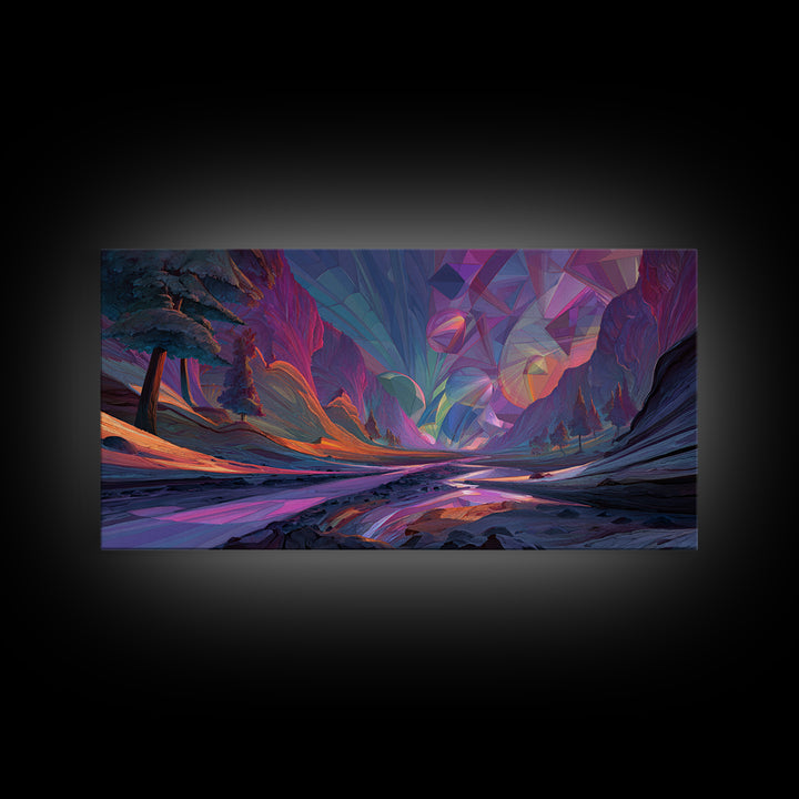 Detailed Underwater Fantasy Scene With Bright Coral Fish And Plants Vibrant Ocean Life Wall Art Canvas Print For Coastal Home Or Bathroom