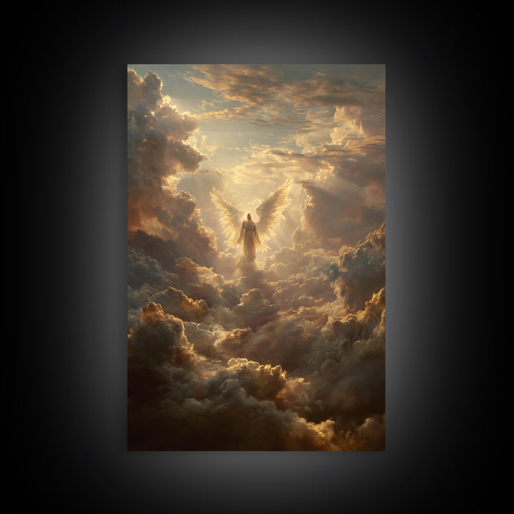Dark Moody Battle Field Landscape With Cross And Sun Rays Painting Oil Art Print Wall Art For Rustic Home Or Office Decor