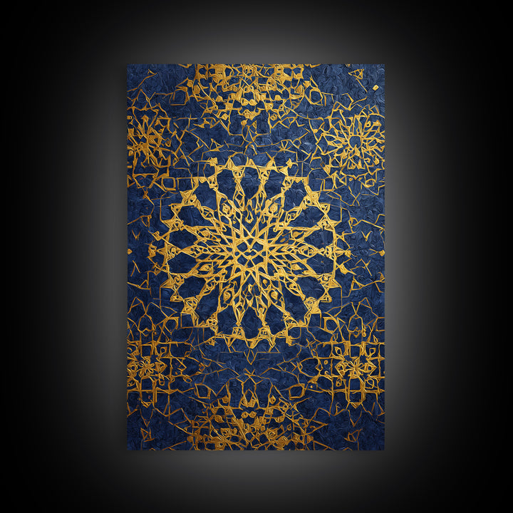 Ornate Dome Islamic Architecture Traditional Religious Framed Canvas Print Wall Art Home Decor Spiritual Artwork