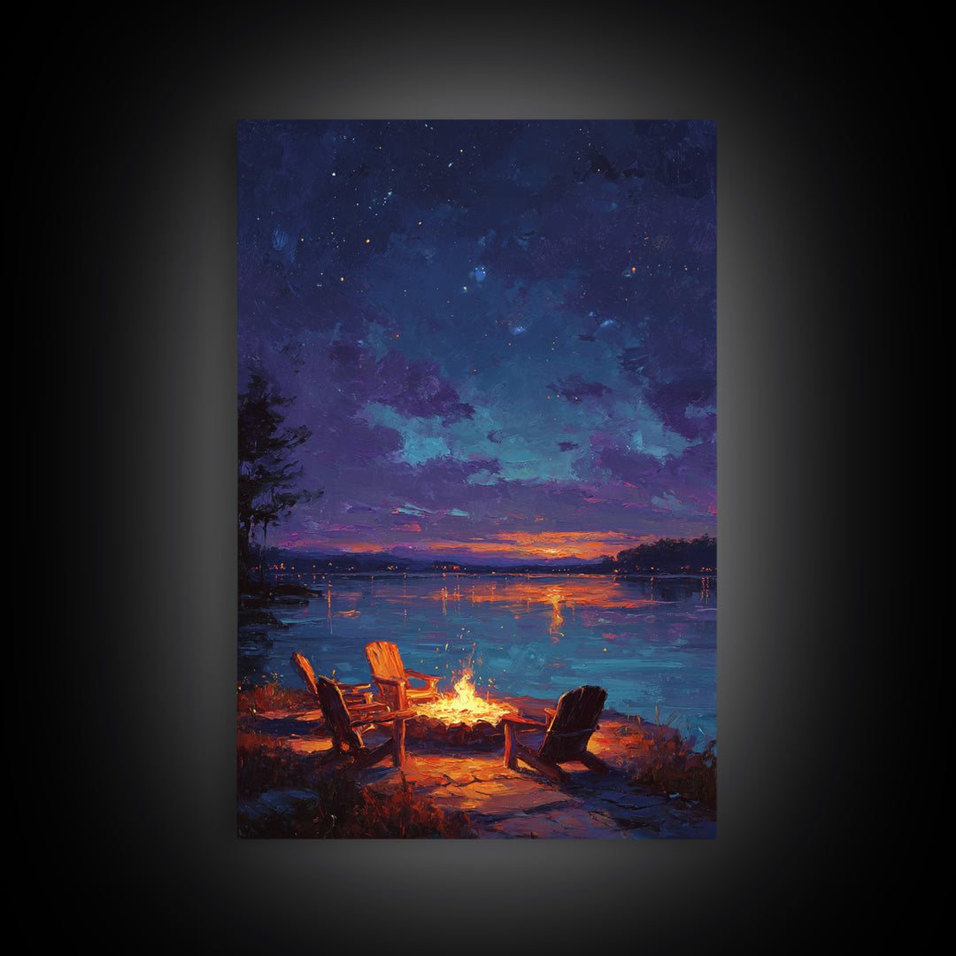 Morning Lake Fishing Scene Photography Wall Art Canvas Print For Rustic Living Room Decor And Nature Lovers Gift
