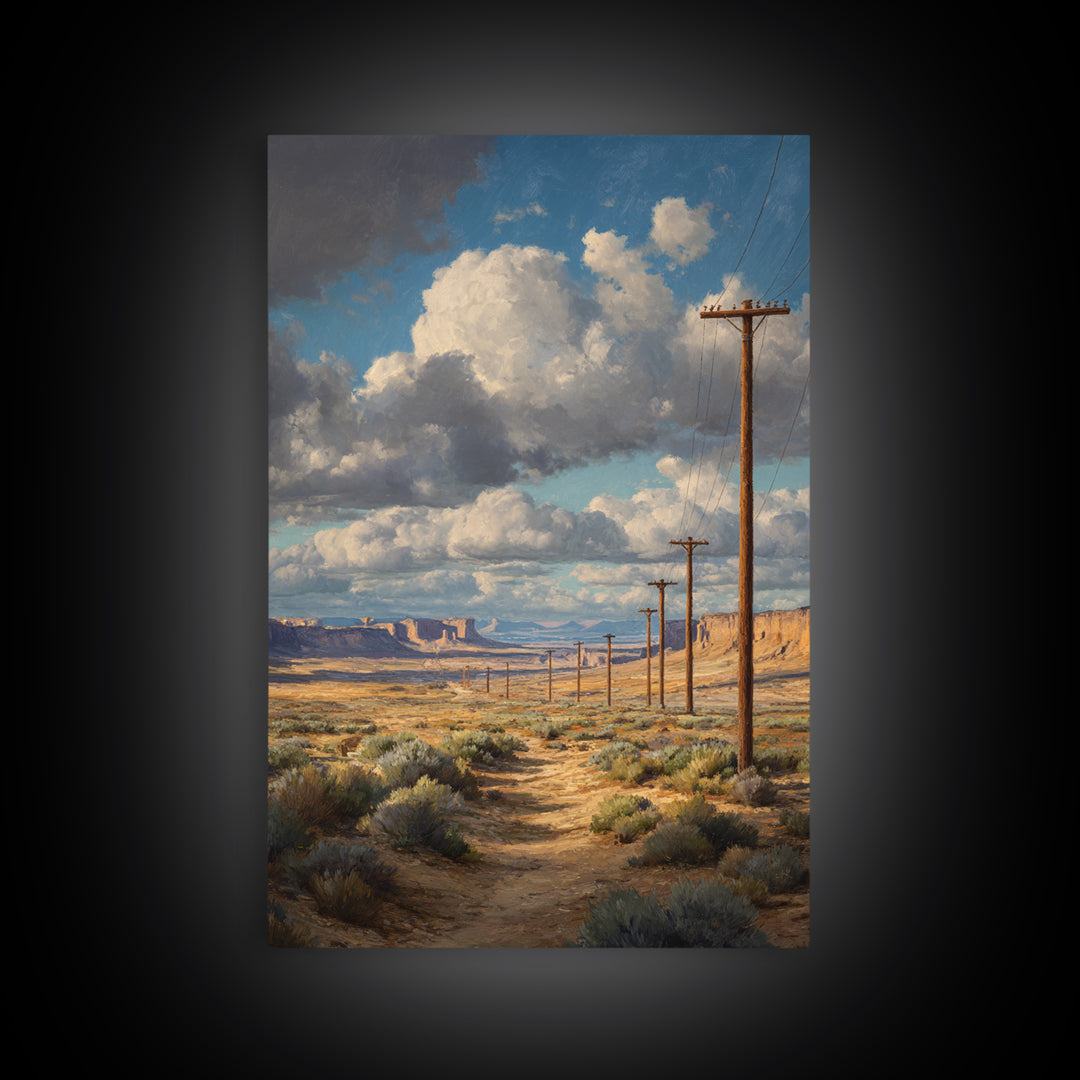 Serene Sunset Landscape Of Monument Valley With Red Rock Buttes And Blue Sky Framed Canvas Print Large Wall Art For Home