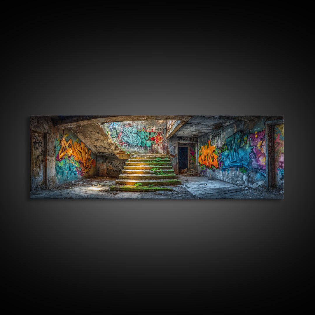 Dramatic Epic Fantasy Battle Scene Painting Wall Art Framed Canvas Print with Fiery Skies and Mythical Elements for Home Decor