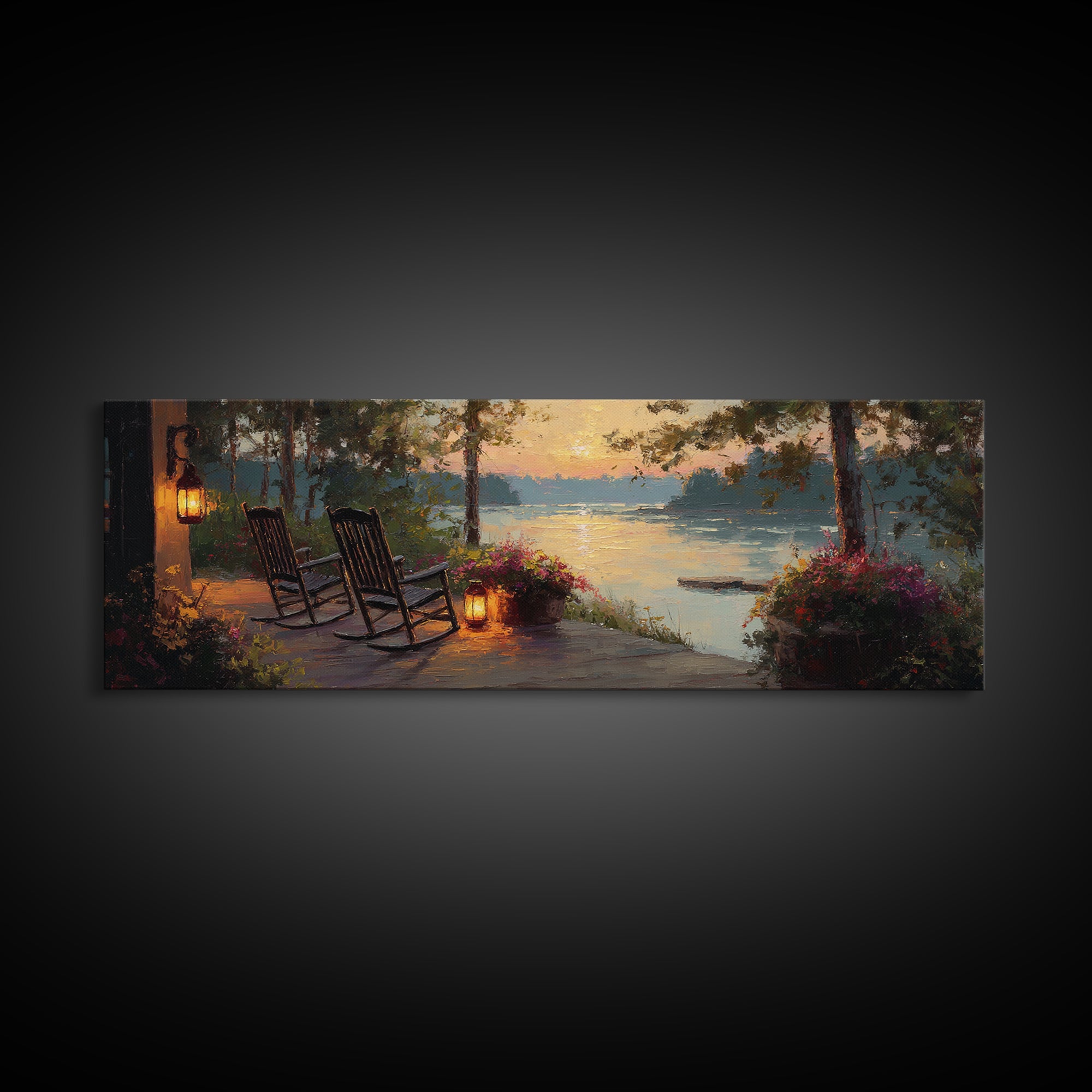 Still Life Painting Of Nautical Essentials With Rope, Hat And Oar On Weathered Dock Rustic Coastal Wall Art