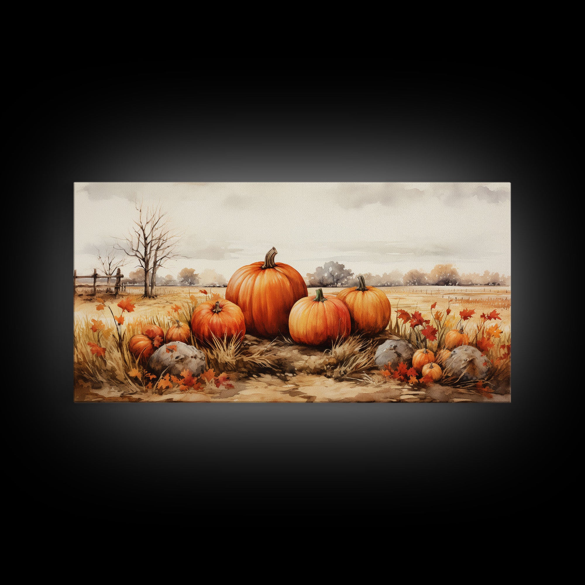 Pumpkins Stilll Life, Fall Decor, Farmhouse Wall Art, Framed Canvas Print, Vintage Inspired, Farmhouse Wall Art, Canvas Sign, Autumn Art