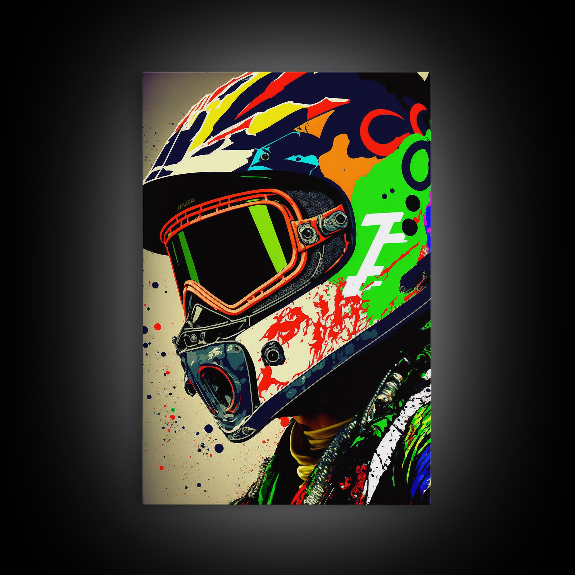 Motorcycle wall art framed print, Motorcycle poster print, MotoGP art, Motorcycle gifts, Motorcycle gift, Biker gift ready to hang print