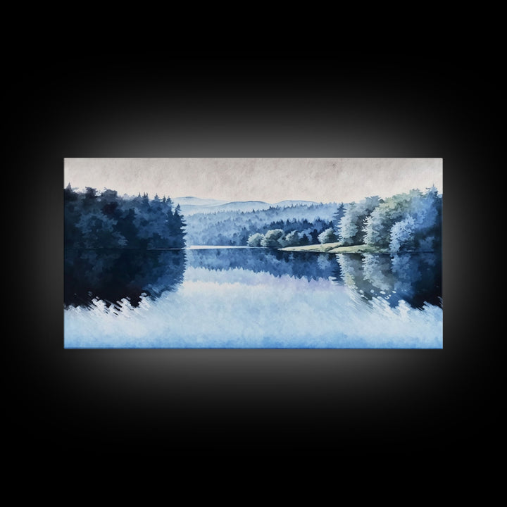 Lake Print, Nature Print, Landscape Print, Framed Wall Art, Lake Painting, Landscape Painting, Framed Print, Lakes of Washington State