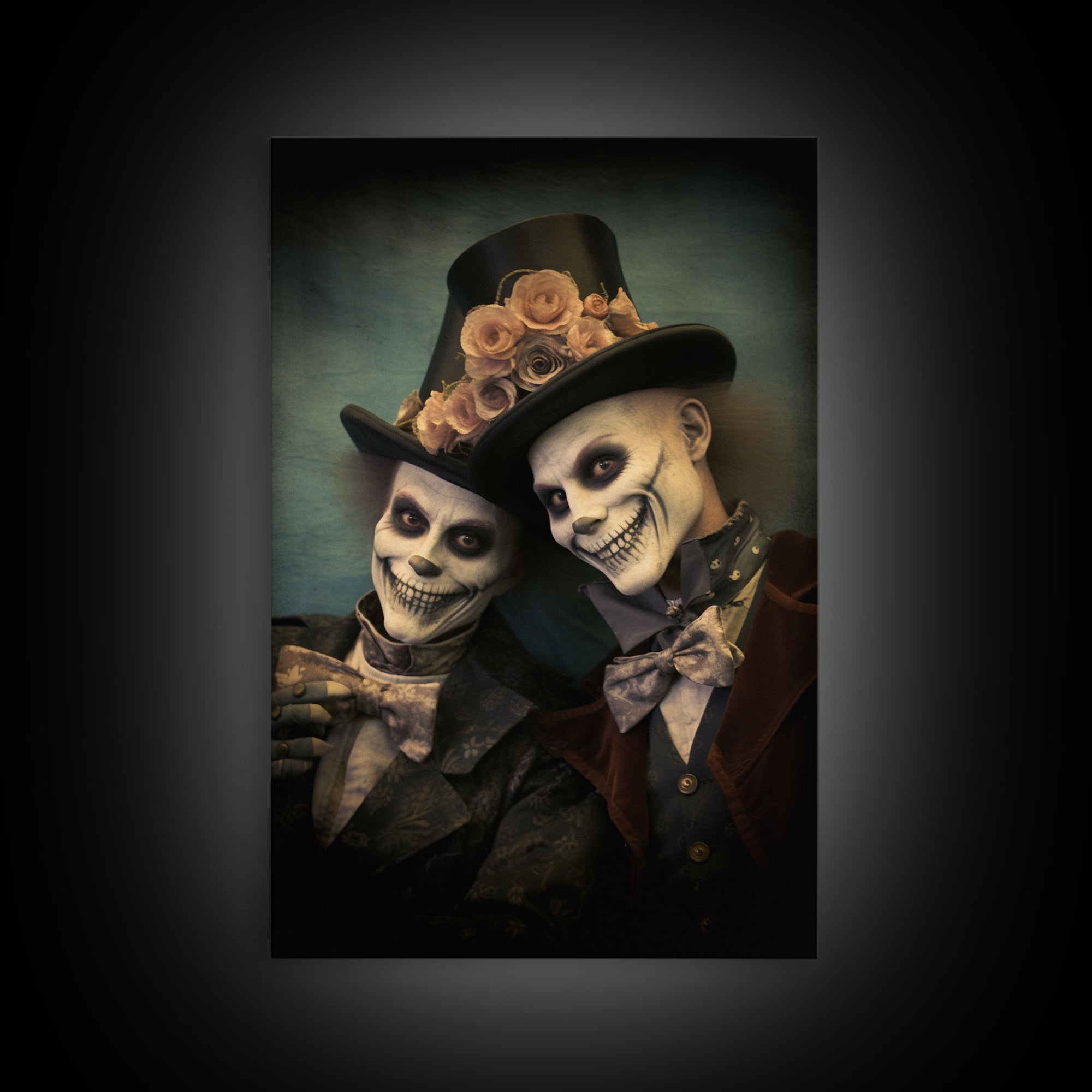 Dark Fantasy, Goth Wall Art, Gothic Wall Decor, Spooky Art, Creepy Wall Art, Canvas Print, Wall Art, Vertical Print, Home Decor, Room Decor