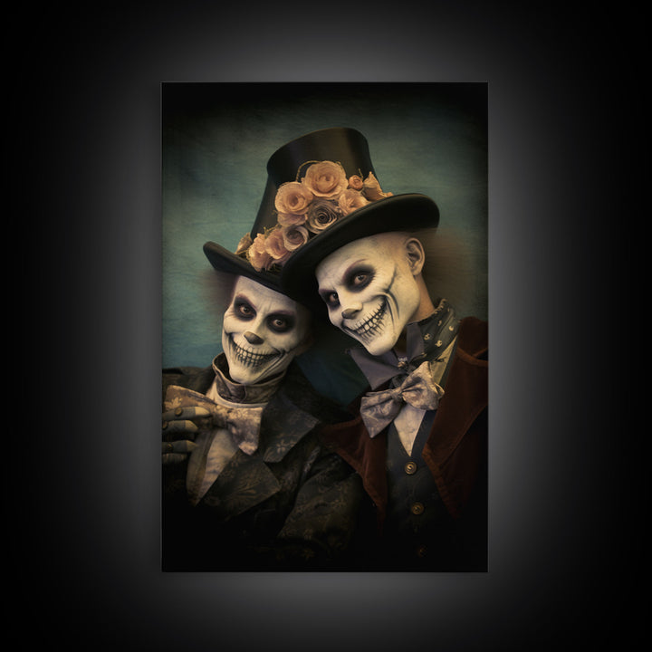 Dark Fantasy, Goth Wall Art, Gothic Wall Decor, Spooky Art, Creepy Wall Art, Canvas Print, Wall Art, Vertical Print, Home Decor, Room Decor