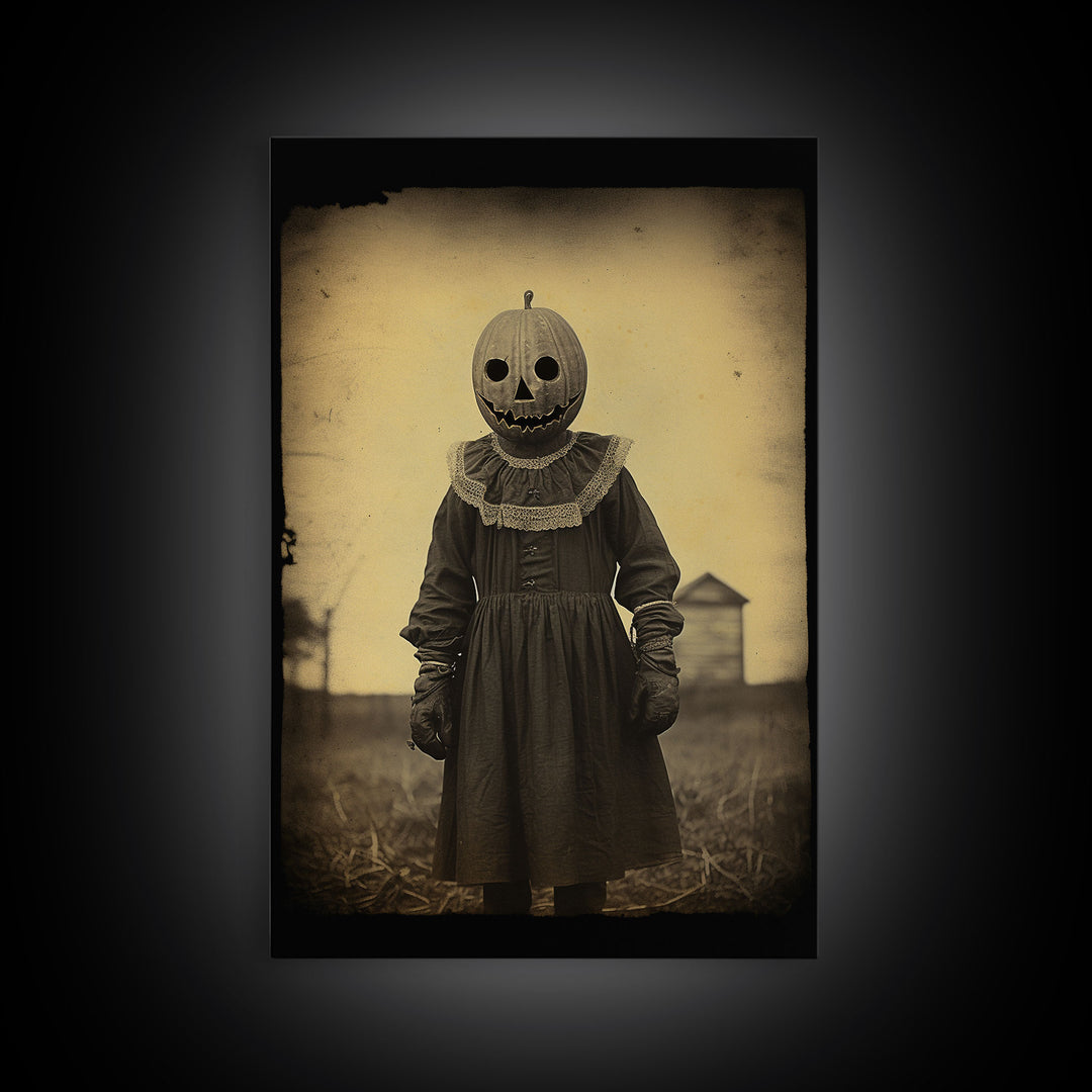 Creepy Wall Art, Horror Home Decor, Scary Wall Art, Spooky Halloween Canvas Print, Wall Art, Vertical Print, Home Decor, Wall Decor