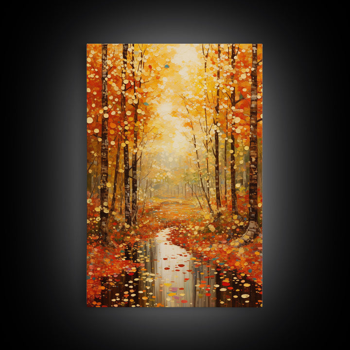 Forest Wall Art, Trees Wall Art, Fall Wall Print, Canvas Print, Wall Art, Vertical Art, Housewarming Gift, Ranch Decor, Country Wall Art
