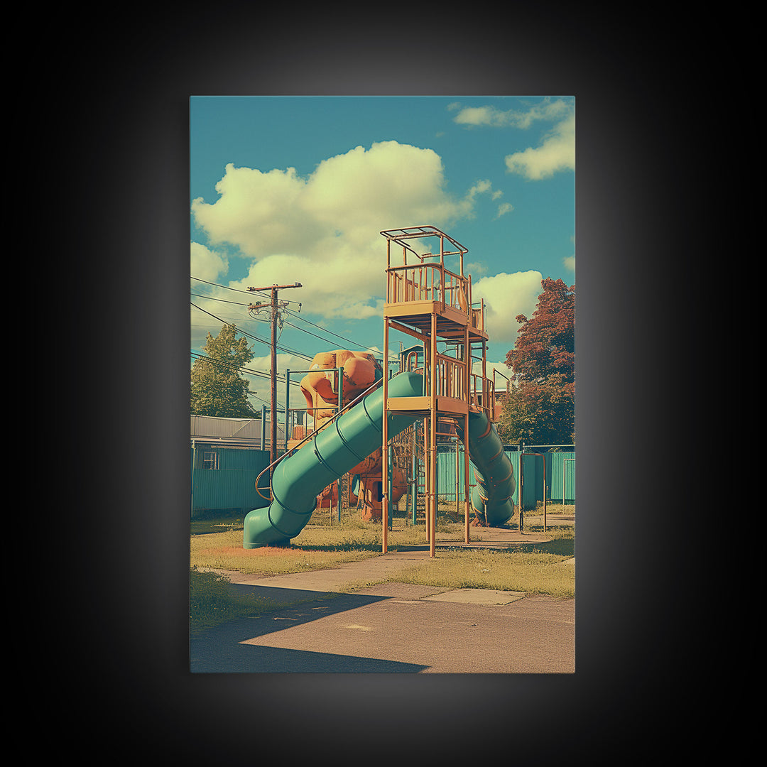 Playground, Kids Wall Art, Canvas Print, Wall Hanging, Portrait Art, Nursery Wall Art, Kids Room Art, Home Decor Prints, Teacher Gift