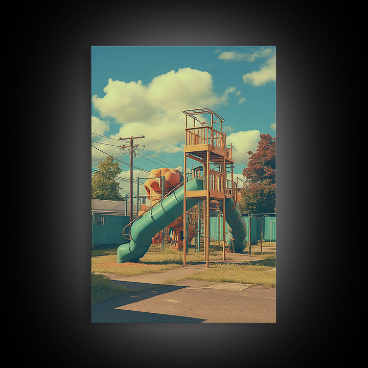 Playground, Kids Wall Art, Canvas Print, Wall Hanging, Portrait Art, Nursery Wall Art, Kids Room Art, Home Decor Prints, Teacher Gift
