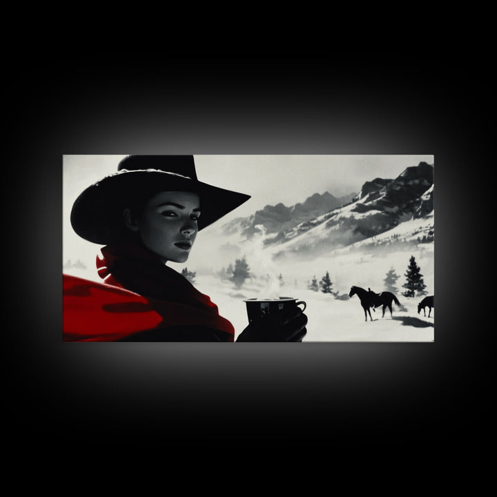 Cozy Cottage in Misty Autumn Countryside Framed Canvas Print, Perfect Rustic Artwork to Bring Warmth and Tranquility Into Your Home