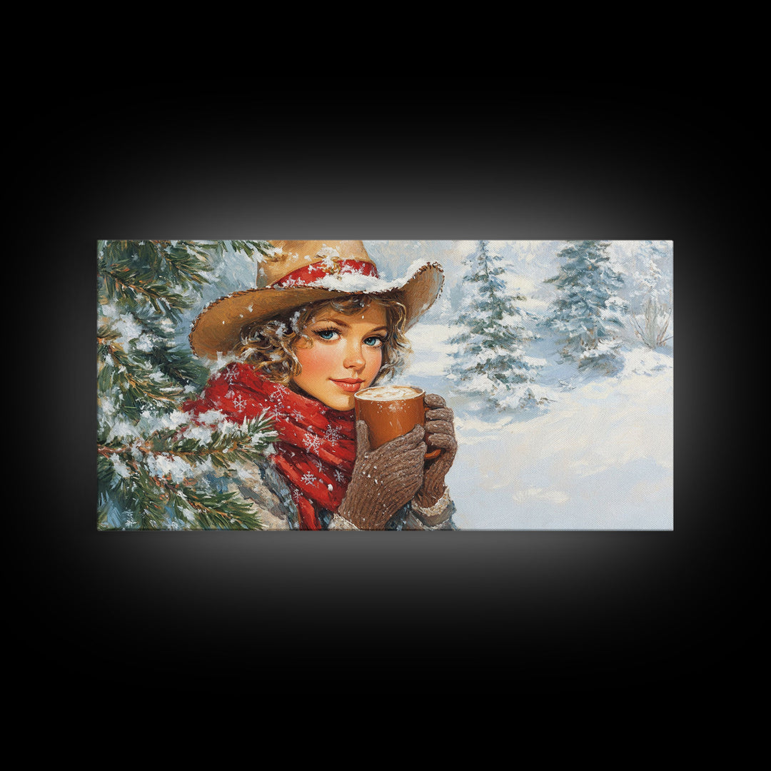 Autumn Meets Winter Framed Canvas Print Featuring Orange and Red Foliage, Adding a Unique Blend of Seasonal Colors to Your Wall Decor