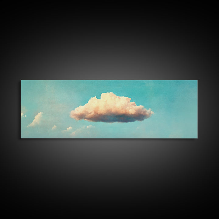 Clouds Wall Art - Living Room Canvas Print - Cloud Decor - Cloudy Sky - Signs For Home / Extra Large Wall Art / Large Horizontal Art