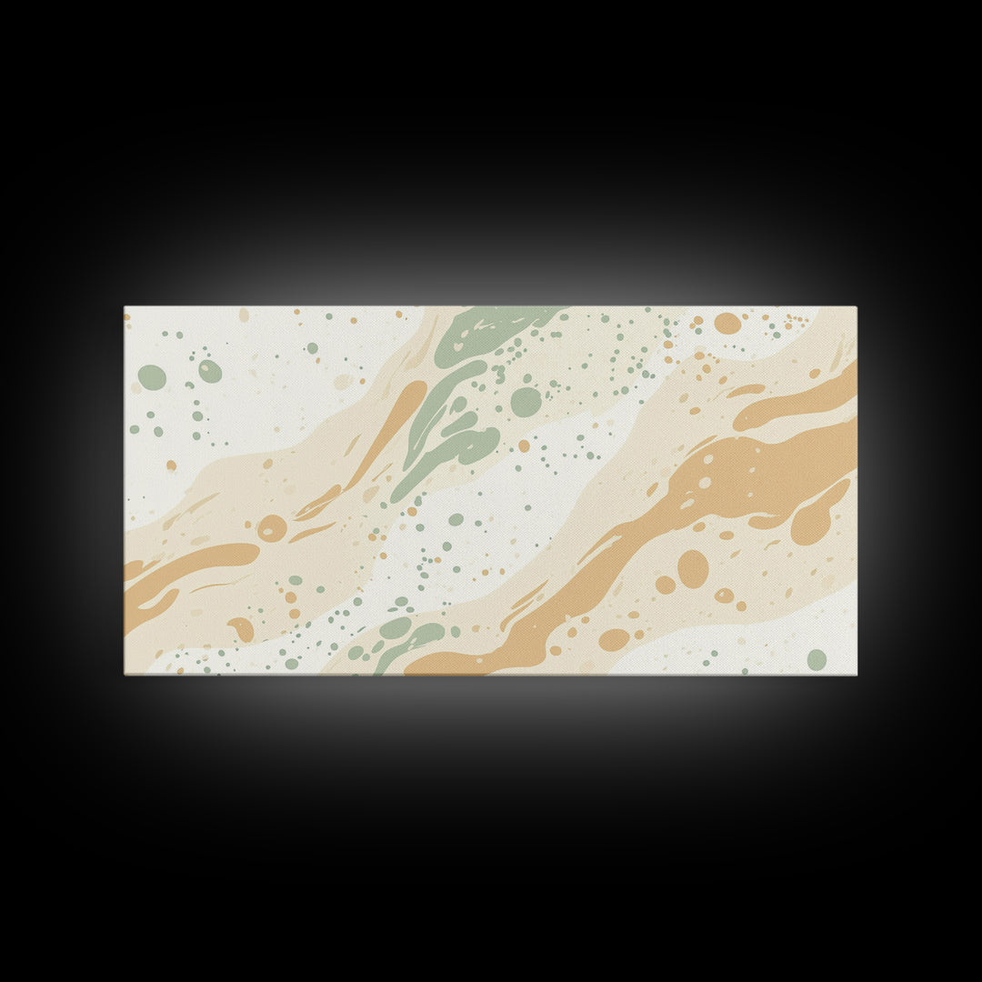 Brush Strokes - Canvas Print - Midcentury Modern Wall Art - Wood Framed Art - Home Decor - Cute Modern Art