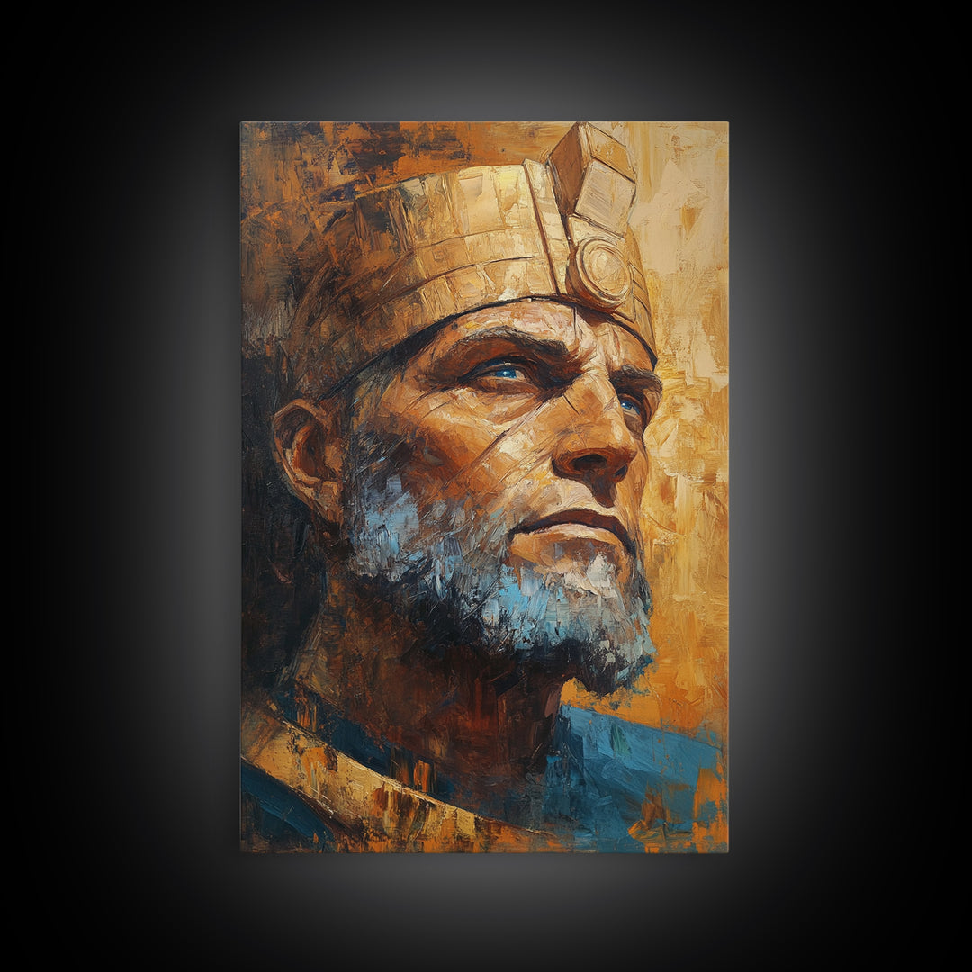 Ozymandias Painting Canvas Print, Ozymandias Wall Art, Ozymandias Print, Framed Canvas