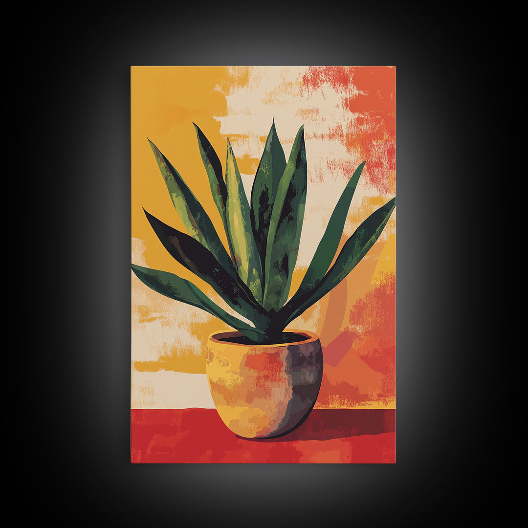 Aloe Vera Painting Print, Mexicano Wall Art, Southwestern Style Art, Arizona Art, Aloe Vera Art Print, Rustic Farmhouse home Decor, Kitchen Art