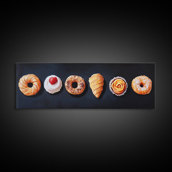 Pastries Painting Print, Bakery Wall Art, Art for Bakery, Food Painting, Kitchen Decor, Food Art, Food Paintings, Food Illustration