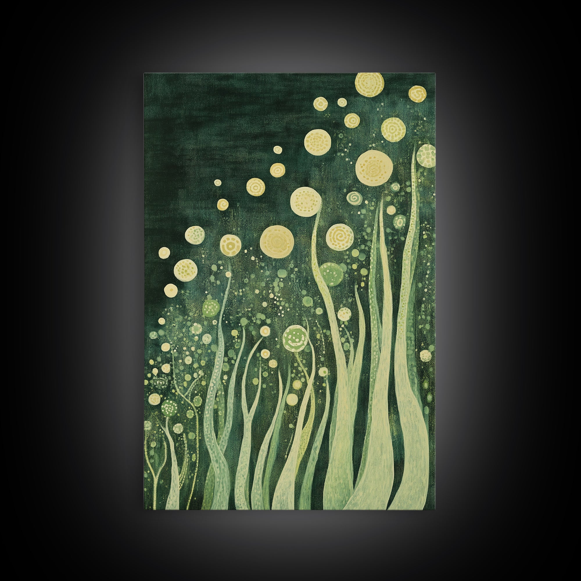 Abstract Nature, Green Wall Art, Botanical Prints, Canvas Print, Boho Art, Living Room Wall Art, Minimalist Art, Wabi Sabi Decor