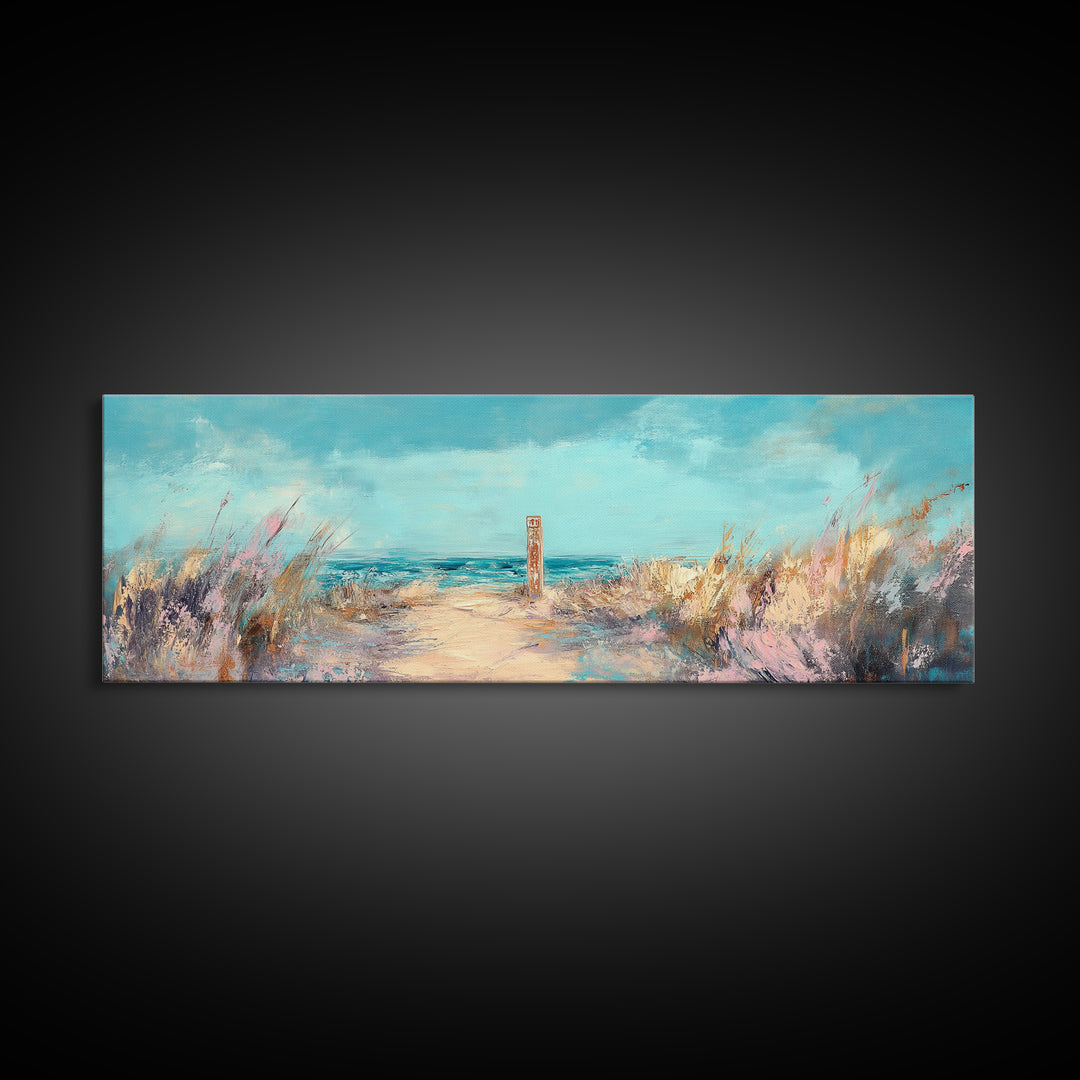 Ocean Breeze, Seaside Escape, Coastal Painting, Framed Canvas Print, Beach Wall Art, Home Decor, Modern Art, Bedroom Decor