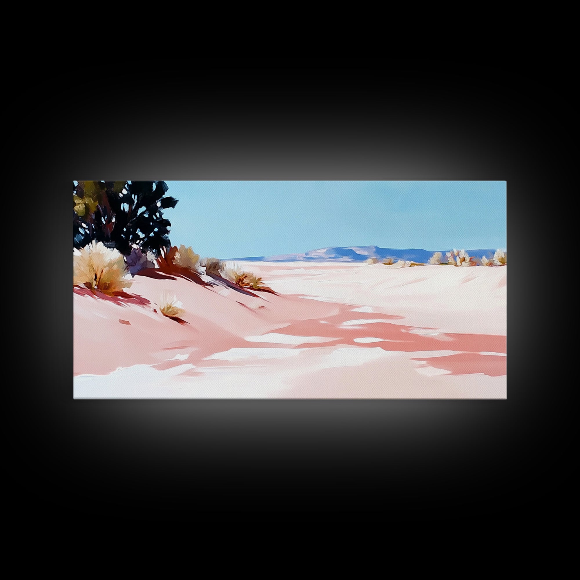 Desert Path, Serene Landscape, Southwest Art, Minimalist Nature Print, Living Room Wall Art, Earthy Aesthetic, Canvas Print, Home Decor