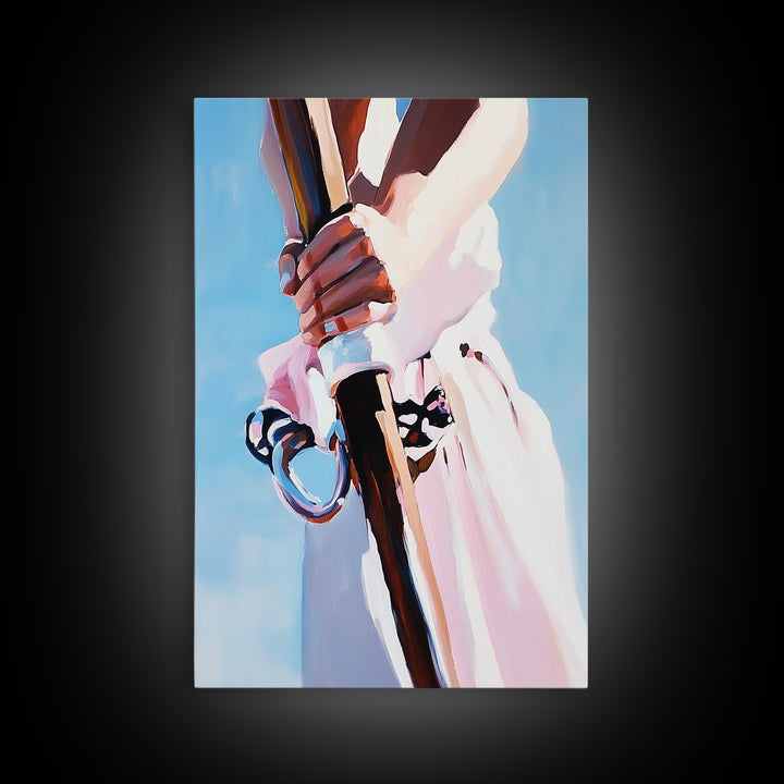 Rowing Oars, Nautical Art, Coastal Home Decor, Ocean Wall Art, Framed Canvas Print, Minimalist Seascape, Beach House Art, Modern Print