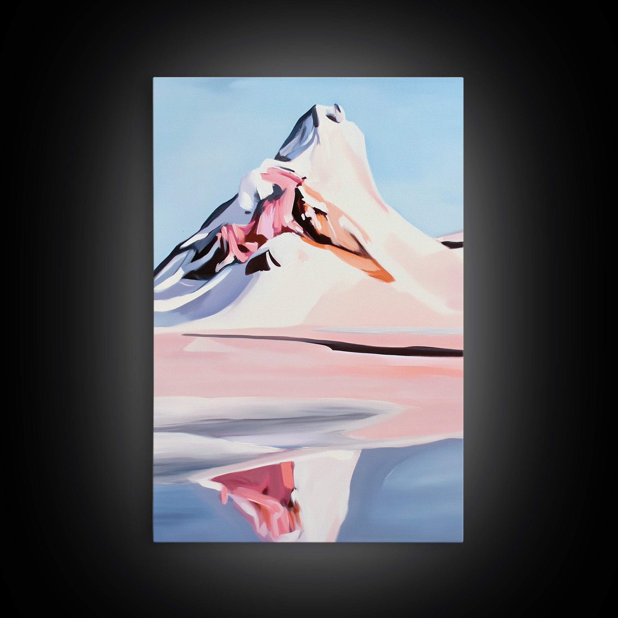 Cherry Blossom Painting, Pink Floral Art, Nature Wall Decor, Framed Canvas Print, Spring Aesthetic, Bedroom Wall Art, Romantic Floral