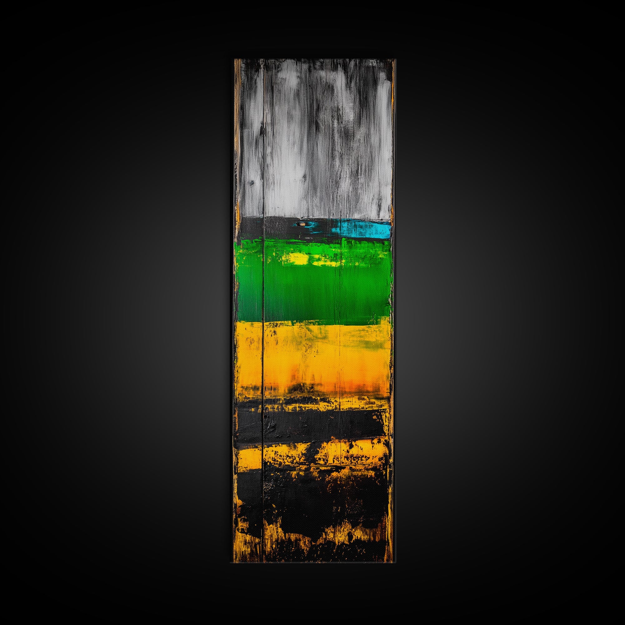 Rustic Abstract, Distressed Wood Texture Painting, Modern Farmhouse Wall Art, Framed Canvas Print, Industrial Decor, Neutral Artwork