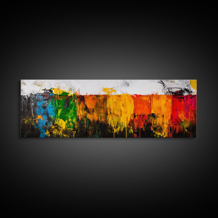 Vibrant Abstract, Colorful Texture, Bold Art, Framed Canvas Print, Boho Wall Art, Modern Home Decor, Statement Painting, Office Art