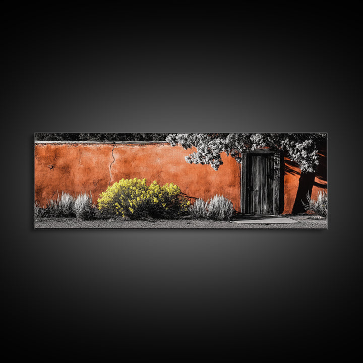 Rustic Adobe, Desert Home, Southwest Art, Framed Canvas Print, Earth Tone Wall Art, Boho Aesthetic, Living Room Decor, Warm Neutral Tones