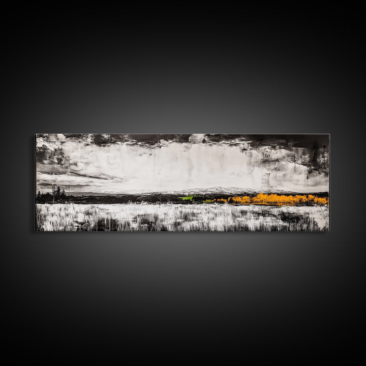 Mountain Fog, Black and White, Minimalist Wall Art, Canvas Print, Misty Hills, Dramatic Nature Scene, Office Wall Art, Tranquil Home Decor